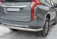 Тюнинг внедорожника Защита заднего бампера Mitsubishi Pajero Sport 2017