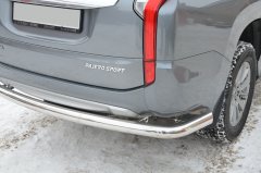 Тюнинг внедорожника Защита заднего бампера Mitsubishi Pajero Sport 2017