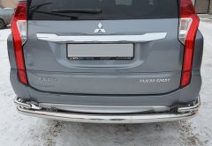 Тюнинг внедорожника Защита заднего бампера Mitsubishi Pajero Sport 2017