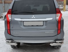 Тюнинг внедорожника Защита заднего бампера Mitsubishi Pajero Sport 2017