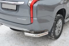 Тюнинг внедорожника Защита заднего бампера Mitsubishi Pajero Sport 2017
