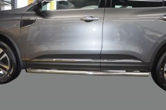 Тюнинг внедорожника Защита штатного порога труба Renault Koleos 2017