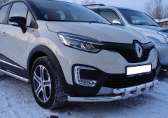 Тюнинг внедорожника Защита переднего бампера Renault Kaptur 2017