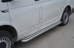 Тюнинг внедорожника Пороги с накладным листом Volkswagen T-6 2015