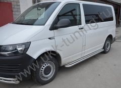 Тюнинг внедорожника Пороги с накладным листом Volkswagen T-6 2015
