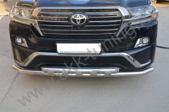 Тюнинг внедорожника Защита переднего бампера Toyota Land Cruiser 200 Executive 2016