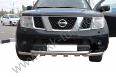 Тюнинг внедорожника Защита переднего бампера Nissan Pathfinder 2004-2010