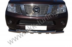 Тюнинг внедорожника Защита переднего бампера Nissan Pathfinder 2010-2013
