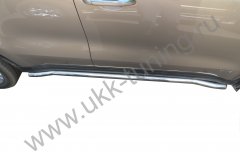 Тюнинг внедорожника Защита штатного порога труба KIA Sportage 2015