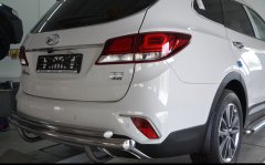 Тюнинг внедорожника Защита заднего бампера Hyundai Santa Fe GRAND 2018