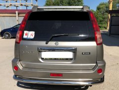 Тюнинг внедорожника Защита заднего бампера Nissan X-trail 2004-2007 (T30) Первое поколение (Рестайлинг)
