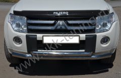 Тюнинг внедорожника Защита переднего бампера Mitsubishi Pajero 4 2006-2017