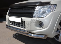 Тюнинг внедорожника Защита переднего бампера Mitsubishi Pajero 4 2006-2017