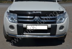 Тюнинг внедорожника Защита переднего бампера Mitsubishi Pajero 4 2006-2017