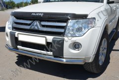Тюнинг внедорожника Защита переднего бампера Mitsubishi Pajero 4 2006-2017