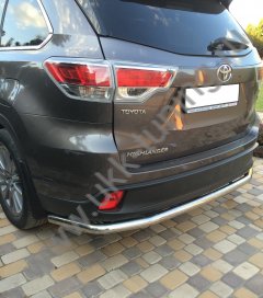 Тюнинг внедорожника Защита заднего бампера Toyota Highlander 2014