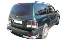Тюнинг внедорожника Защита заднего бампера Toyota Land Cruiser 100 1998-2006