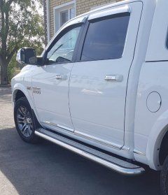 Тюнинг внедорожника Пороги с накладным листом Dodge RAM 1500