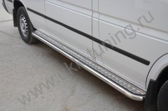 Тюнинг внедорожника Пороги с накладным листом Mercedes-Benz Sprinter 2001