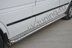 Тюнинг внедорожника Пороги с накладным листом Mercedes-Benz Sprinter 2001