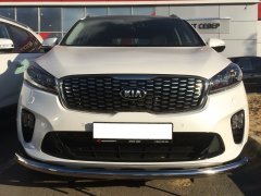 Тюнинг внедорожника Защита переднего бампера KIA Sorento Prime 2018