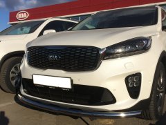 Тюнинг внедорожника Защита переднего бампера KIA Sorento Prime 2018