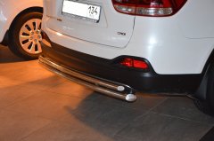 Тюнинг внедорожника Защита заднего бампера KIA Sorento Prime 2018