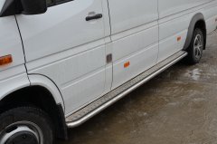 Тюнинг внедорожника Пороги с накладным листом Mercedes-Benz Sprinter Classic 2017