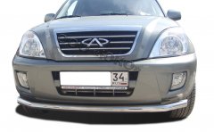 Тюнинг внедорожника Защита переднего бампера Chery Tiggo 2012