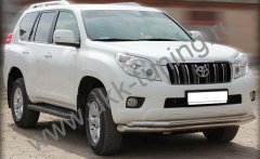 Тюнинг внедорожника Защита переднего бампера Toyota Land Cruiser Prado 150 2010