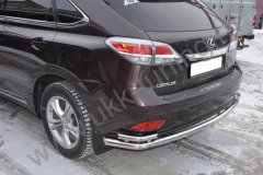 Тюнинг внедорожника Защита заднего бампера Lexus RX270/RX350/RX450h 2009-2012_ 2012-2015