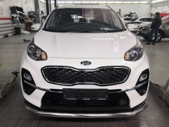 Тюнинг внедорожника Защита переднего бампера KIA Sportage 2018 (рестайлинг)