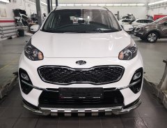 Тюнинг внедорожника Защита переднего бампера KIA Sportage 2018 (рестайлинг)