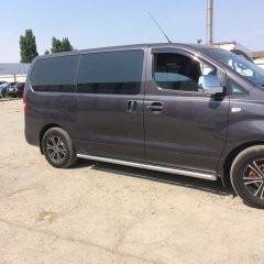 Тюнинг внедорожника Защита штатного порога труба Hyundai H1 Grand Starex 2015-2018