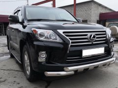 Тюнинг внедорожника Защита переднего бампера Lexus LX 570 2013-2015