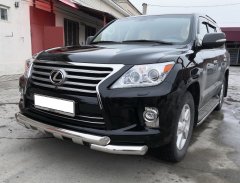 Тюнинг внедорожника Защита переднего бампера Lexus LX 570 2013-2015