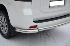 Тюнинг внедорожника Защита заднего бампера Toyota Land Cruiser Prado 150 2017