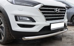 Тюнинг внедорожника Защита переднего бампера Hyundai Tucson 2018 III рестайлинг