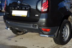 Тюнинг внедорожника Защита заднего бампера Renault Duster 2017