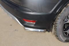 Тюнинг внедорожника Защита заднего бампера Renault Kaptur 2017