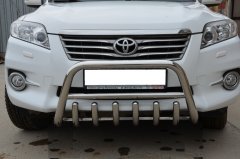 Тюнинг внедорожника Защита переднего бампера Toyota RAV4 2010-2012