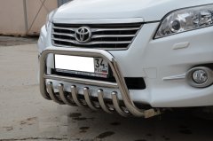 Тюнинг внедорожника Защита переднего бампера Toyota RAV4 2010-2012