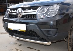 Тюнинг внедорожника Защита переднего бампера Renault Duster 2017