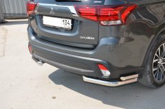 Тюнинг внедорожника Защита заднего бампера Mitsubishi Outlander 2015
