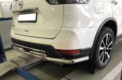 Тюнинг внедорожника Защита заднего бампера Nissan X-trail 2018- наст. время (рестайлинг)