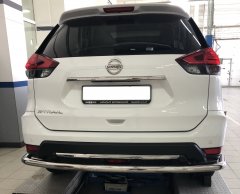 Тюнинг внедорожника Защита заднего бампера Nissan X-trail 2018- наст. время (рестайлинг)