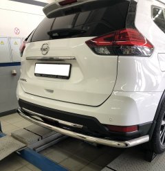 Тюнинг внедорожника Защита заднего бампера Nissan X-trail 2018- наст. время (рестайлинг)
