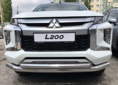 Тюнинг внедорожника Защита переднего бампера Mitsubishi L200 2019