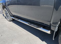 Тюнинг внедорожника Порог труба с проступью Mitsubishi L200 2019