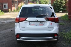 Тюнинг внедорожника Защита заднего бампера Mitsubishi Outlander 2019